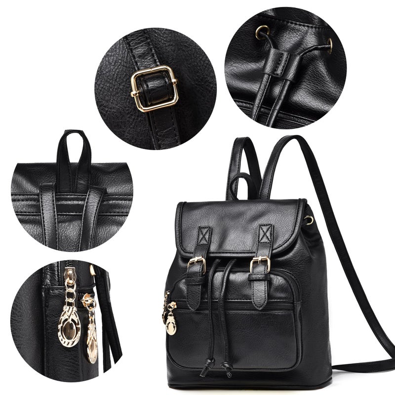 Dora & Liz Mini Backpack Purse for Women Leather Fashion Cute Small Backpacks Lightweight Travel Ladies Shoulder Bags - Image 5